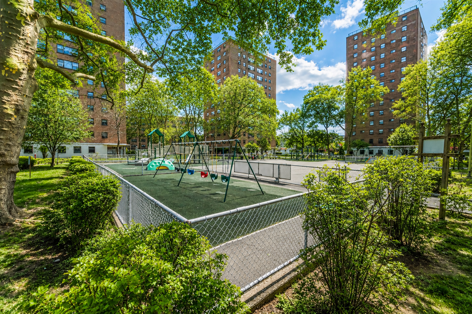 Playground and green space